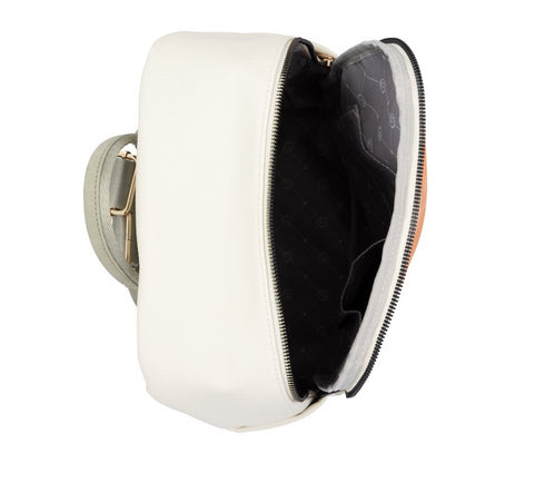 Rucsac causal, dama, REMONTE Q0533-60 crem, piele ecologica